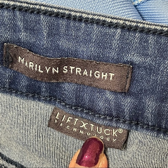Nydj Marilyn Straight Ankle Jeans 6 - Picture 4 of 8